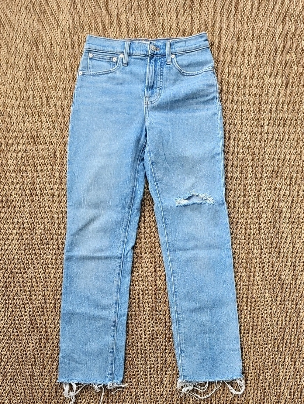 Light Blue Women's Straight-Leg Jeans